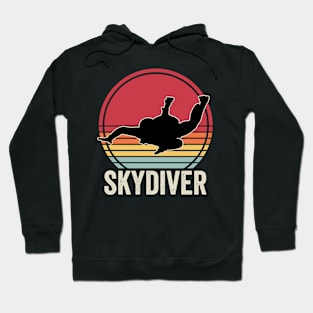 Skydiver Retro Funny Skydiving Vintage Hoodie